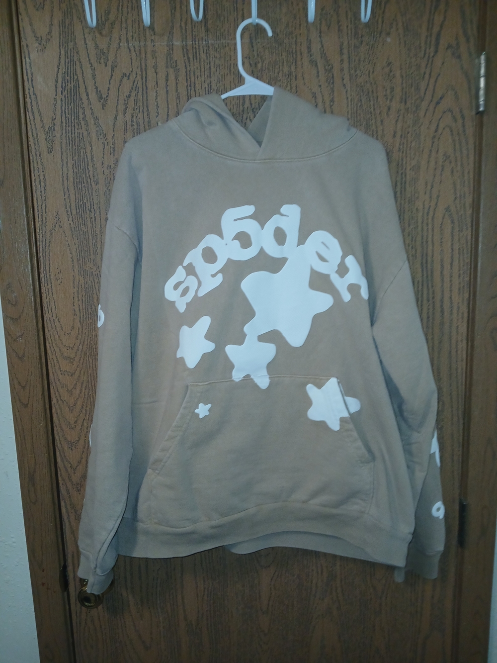 Sp5der Tan Hoodie